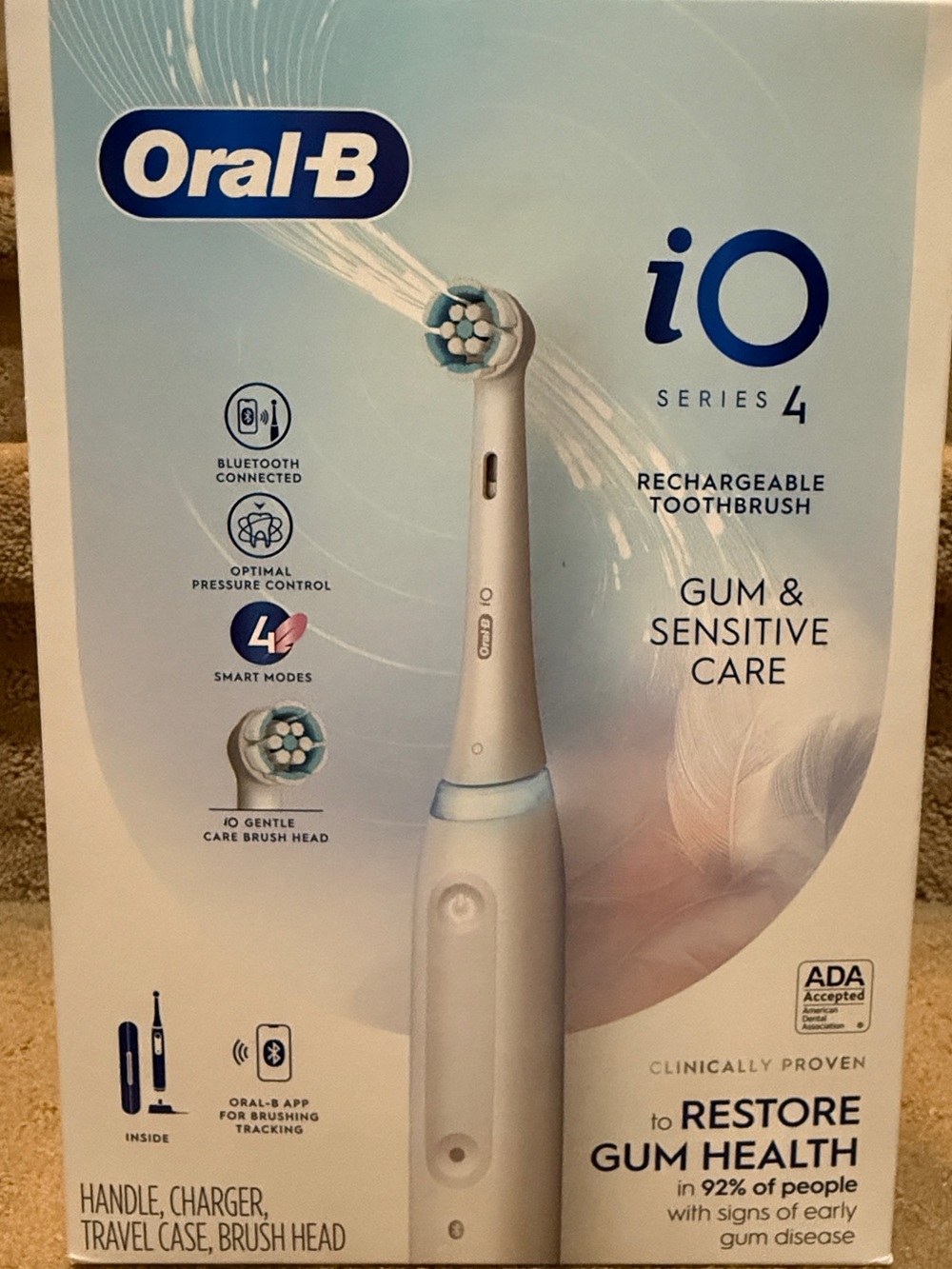 Oral-B iO Series 4 Rechargeable Toothbrush - White